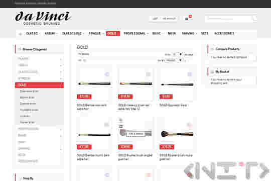 Online store development for Da Vinci Cosmetic Brushes by NIT-New Internet Technologies Ltd_3